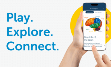 A screenshot of the Baby Brain Map on a mobile device