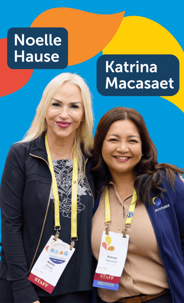 Noelle and Katrina standing together smiling